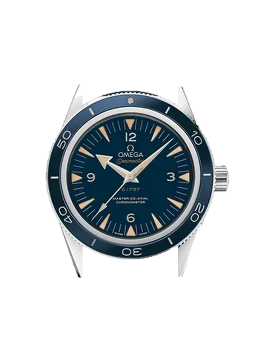 Seamaster 300 233.93.41.21.03.001 con Correa Grand Cavalier de cuero naranja