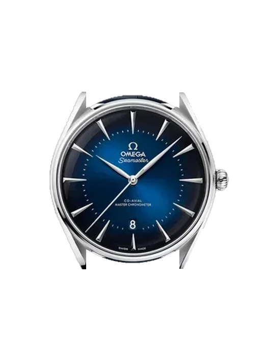 Seamaster 511.13.40.20.03.001 mit Hybrid Armband aus Alligator und Kautschuk Blau