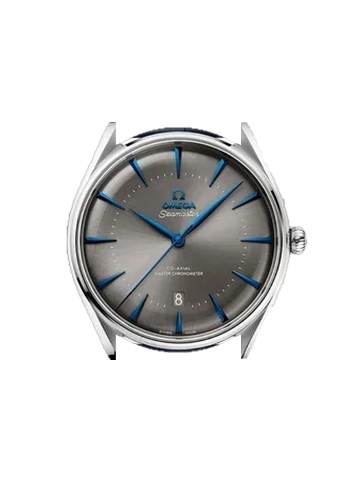 Seamaster 511.13.40.20.06.003 mit Hybrid Armband aus Alligator und Kautschuk Blau