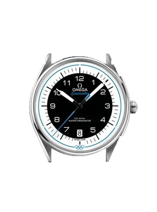 Seamaster 522.32.40.20.01.001 mit Hybrid Armband aus Alligator und Kautschuk Blau