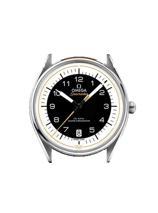 Seamaster 522.32.40.20.01.002 mit Grand Cavalier Cuir Armband Orange