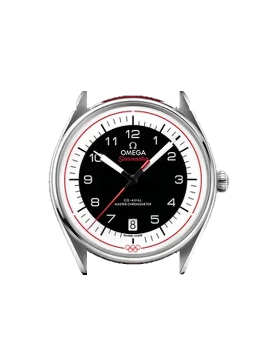Seamaster 522.32.40.20.01.004 mit Hybrid Armband aus Alligator und Kautschuk Blau