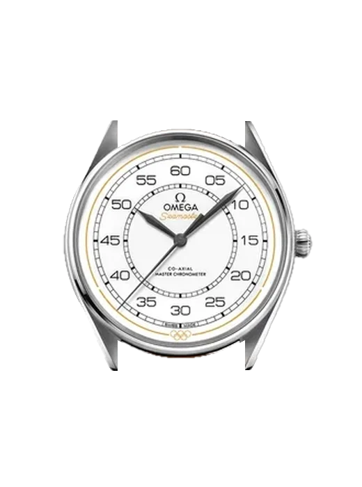 Seamaster 522.32.40.20.04.002 mit Grand Cavalier Cuir Armband Orange