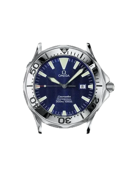 Seamaster Diver 300M 2065.80.00 con Correa Grand Cavalier de cuero naranja
