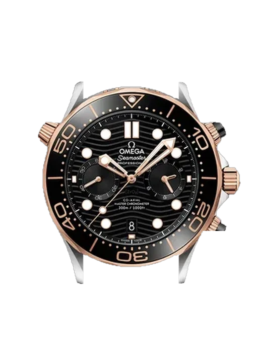 Seamaster Diver 300M 210.20.44.51.01.001 mit Grand Cavalier Cuir Armband Orange