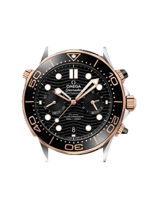 Seamaster Diver 300M 210.22.44.51.01.001 mit Grand Cavalier Cuir Armband Orange