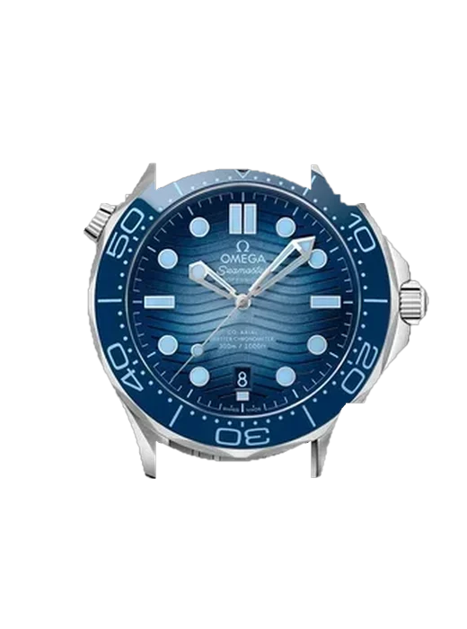 Seamaster Diver 300M 210.30.42.20.03.003 mit Armband aus italienischem braunem Leder