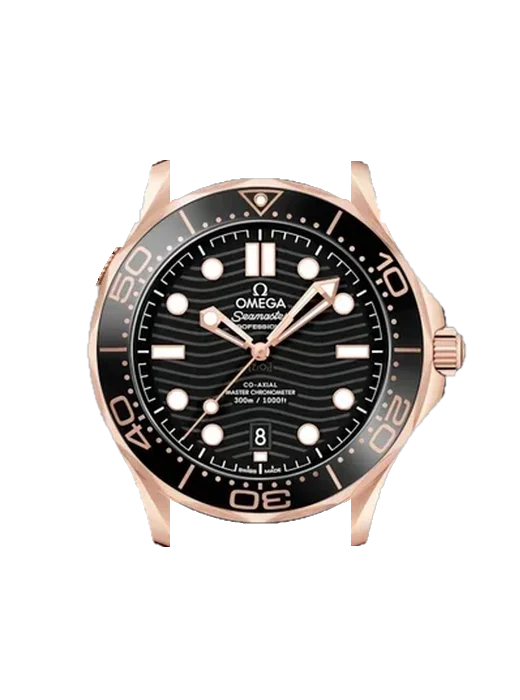 Seamaster Diver 300M 210.62.42.20.01.002 con Correa Grand Cavalier de cuero naranja