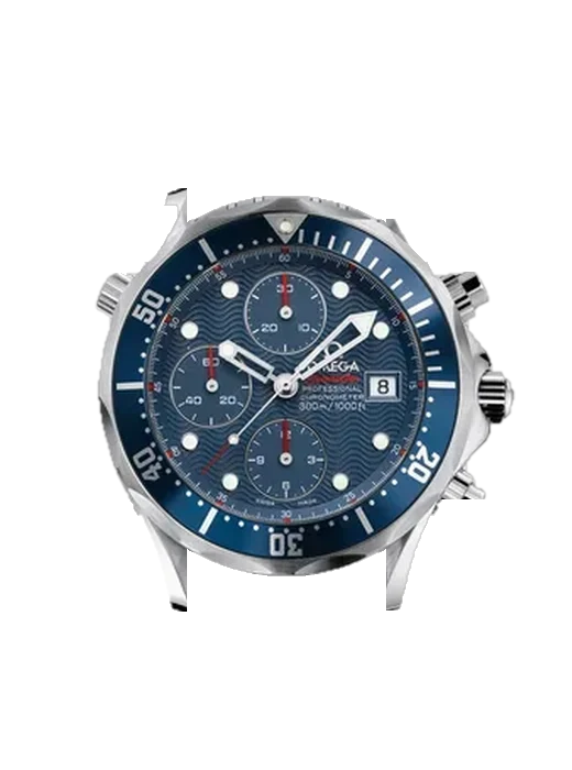 Seamaster Diver 300M 2227.80.00 avec Bracelet Grand Cavalier Cuir Orange