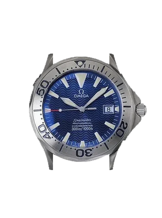 Seamaster Diver 300M 2231.80.00 con Correa Grand Cavalier de cuero naranja