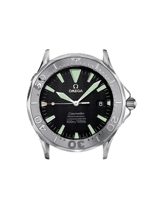 Seamaster Diver 300M 2233.50.00 con Correa híbrida de piel de cocodrilo y caucho azul