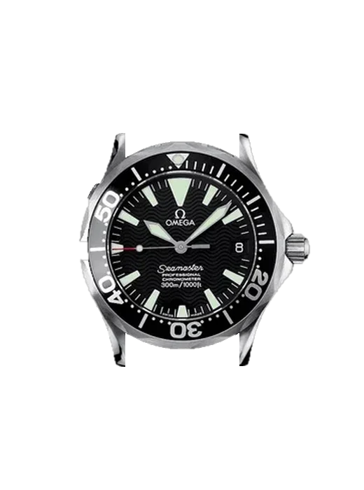 Seamaster Diver 300M 2252.50.00 con Correa de piel de becerro vintage marrón — Patina natural