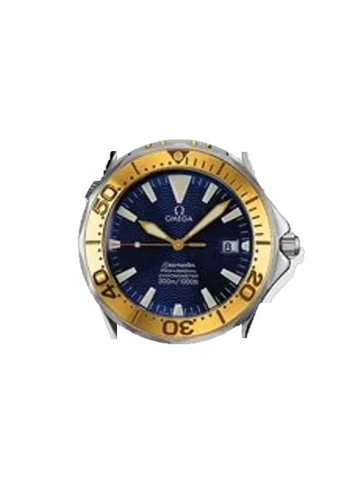 Seamaster Diver 300M 2453.80.00 con Correa Grand Cavalier de cuero naranja