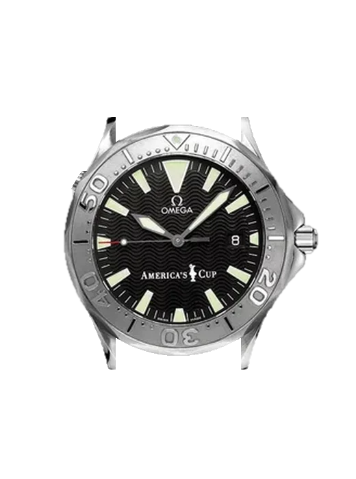 Seamaster Diver 300M 2533.50.00 con Correa Grand Cavalier de cuero naranja