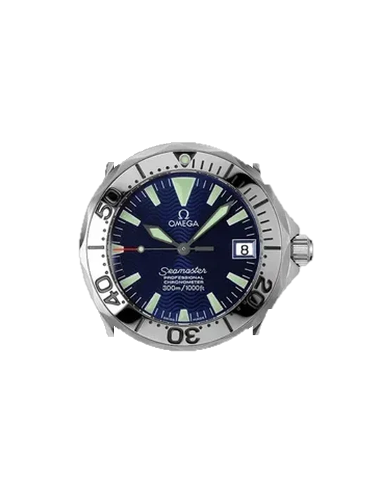 Seamaster Diver 300M 2554.80.00 mit Vintage Kalbslederarmband Braun — Natürliche Patina