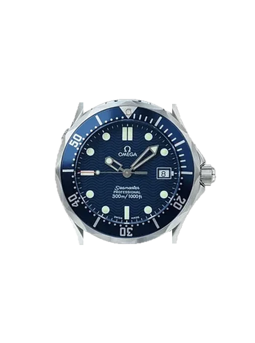 Seamaster Diver 300M 2561.80.00 mit Armband aus italienischem braunem Leder