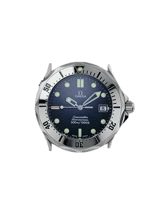 Seamaster Diver 300M 2562.80.00 with Grand Cavalier Leather Strap Orange