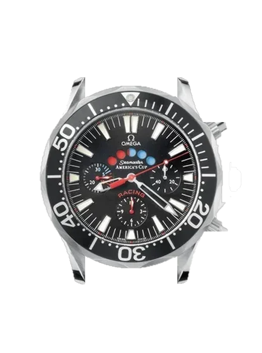 Seamaster Diver 300M 2569.50.00 con Correa híbrida de piel de cocodrilo y caucho azul