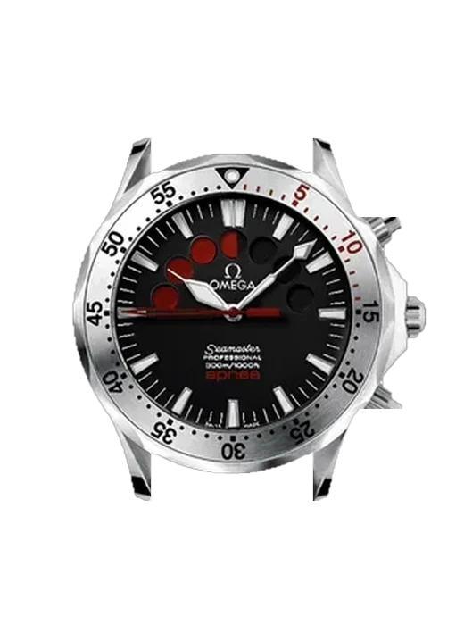 Seamaster Diver 300M 2595.50.00 with Grand Cavalier Leather Strap Orange