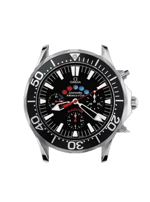 Seamaster Diver 300M 2869.50.91 mit Grand Cavalier Cuir Armband Orange