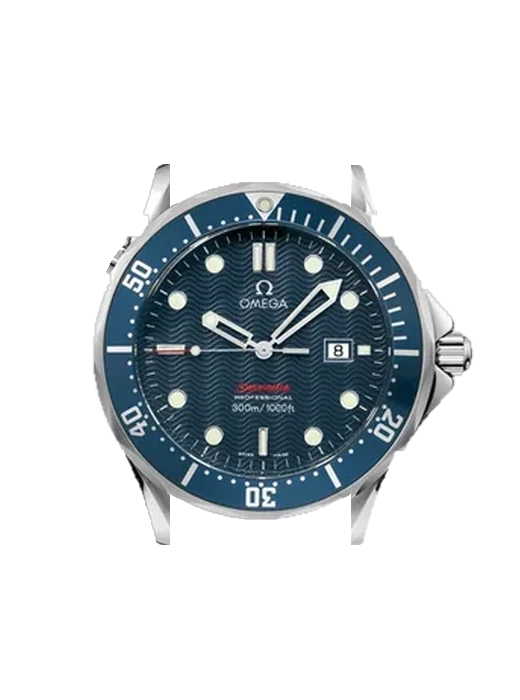 Seamaster Diver 300M 2921.80.91 mit Armband aus italienischem braunem Leder