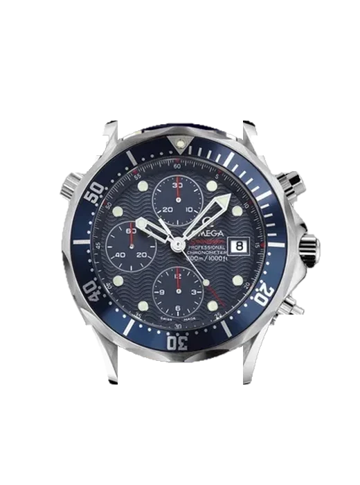 Seamaster Diver 300M 2925.80.91 mit Armband aus italienischem braunem Leder