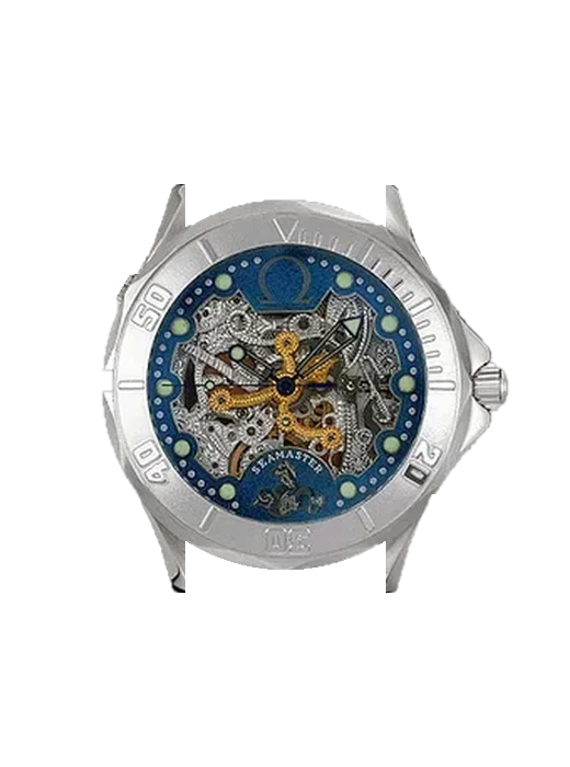 Seamaster Diver 300M 2932.80.00 mit Armband aus italienischem braunem Leder