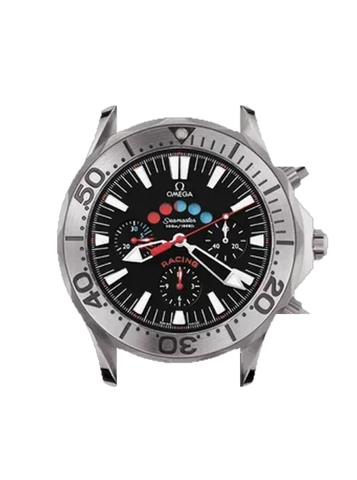 Seamaster Diver 300M 2969.52.91 with Grand Cavalier Leather Strap Orange