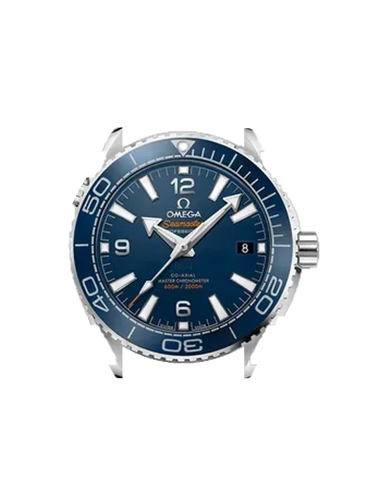 Seamaster Planet Ocean 215.30.40.20.03.001 with Vintage Brown Calfskin Strap — Natural Patina