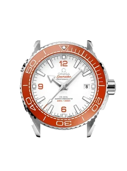 Seamaster Planet Ocean 215.30.44.21.04.001 with Grand Cavalier Leather Strap Orange