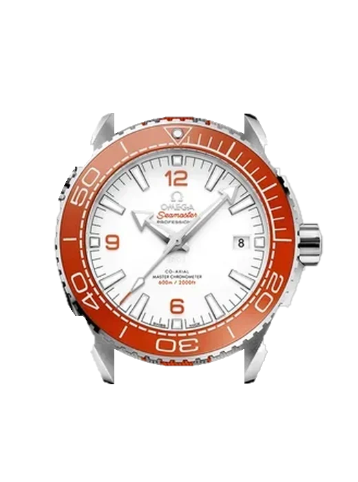 Seamaster Planet Ocean 215.32.44.21.04.001 with Grand Cavalier Leather Strap Orange