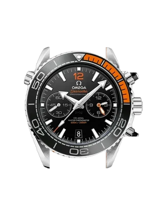 Seamaster Planet Ocean 215.32.46.51.01.001 with Vintage Brown Calfskin Strap — Natural Patina