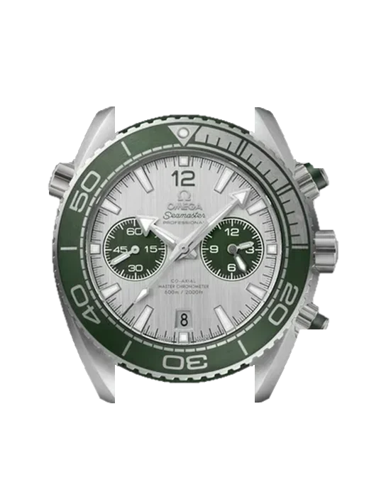 Seamaster Planet Ocean 215.32.46.51.06.001 mit Vintage Kalbslederarmband Braun — Natürliche Patina