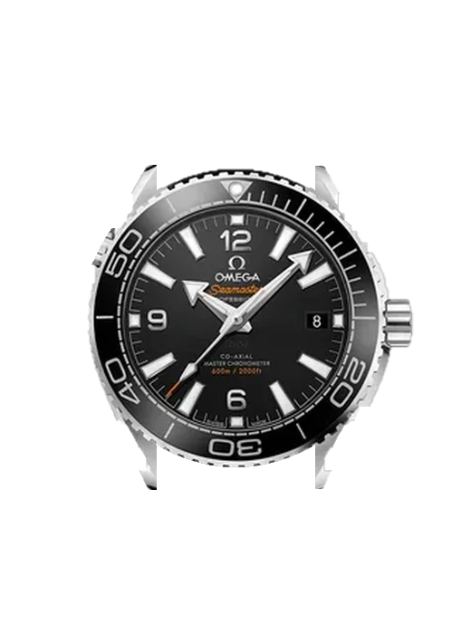 Seamaster Planet Ocean 215.33.40.20.01.001 avec Bracelet de montre en cuir de veau vintage marron — Patine naturelle