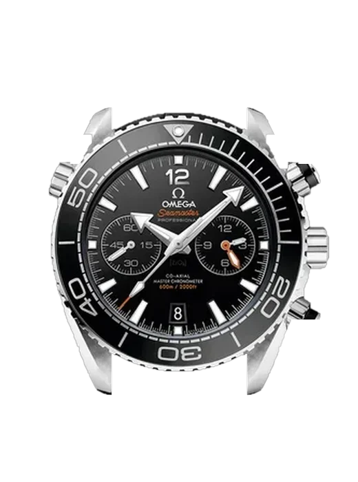 Seamaster Planet Ocean 215.33.46.51.01.001 avec Bracelet de montre en cuir de veau vintage marron — Patine naturelle