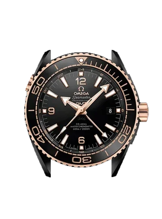 Seamaster Planet Ocean 215.63.46.22.01.001 with Vintage Brown Calfskin Strap — Natural Patina