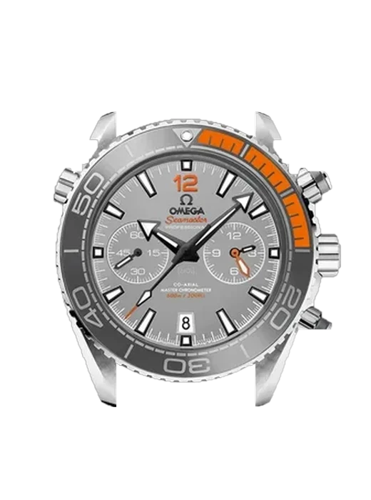 Seamaster Planet Ocean 215.90.46.51.99.001 mit Vintage Kalbslederarmband Braun — Natürliche Patina