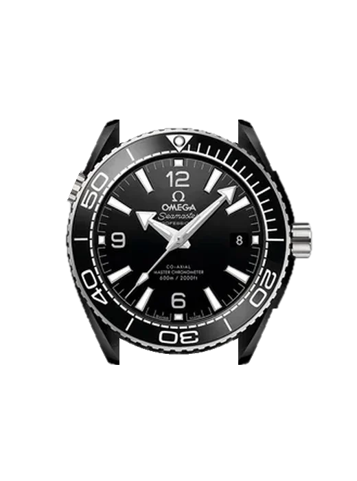 Seamaster Planet Ocean 215.92.40.20.01.001 mit Vintage Kalbslederarmband Braun — Natürliche Patina