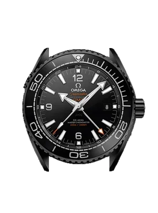 Seamaster Planet Ocean 215.92.46.22.01.001 with Vintage Brown Calfskin Strap — Natural Patina