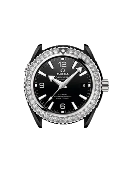 Seamaster Planet Ocean 215.98.40.20.01.001 mit Vintage Kalbslederarmband Braun — Natürliche Patina
