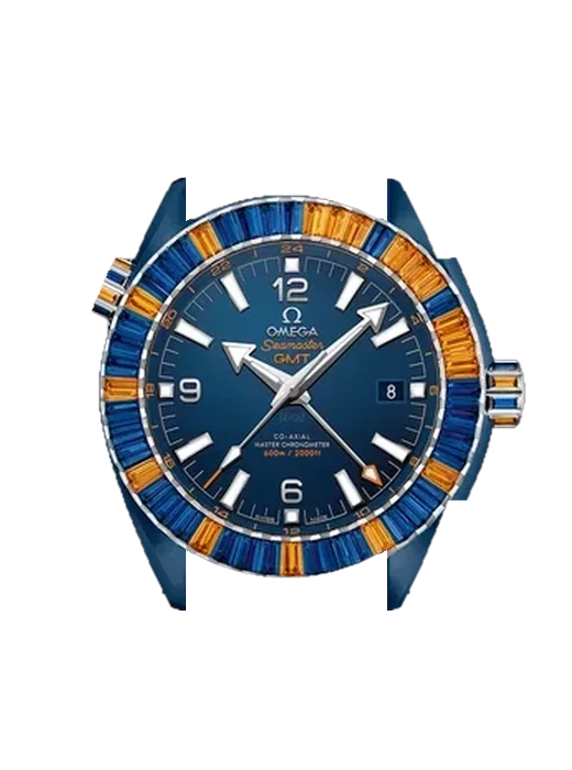 Seamaster Planet Ocean 215.98.46.22.03.001 con Cinturino Vitello Vintage Marrone — Patina Naturale