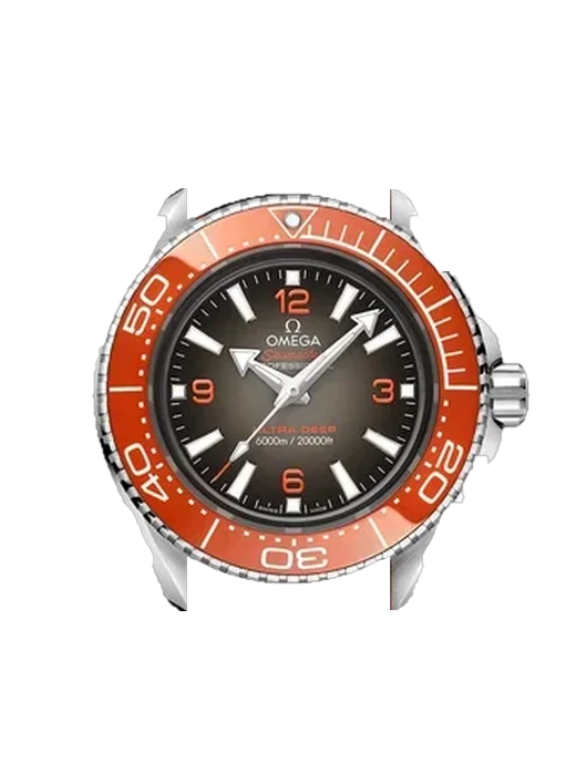 Seamaster Planet Ocean 215.32.46.21.06.001 con Cinturino Vitello Vintage Marrone — Patina Naturale