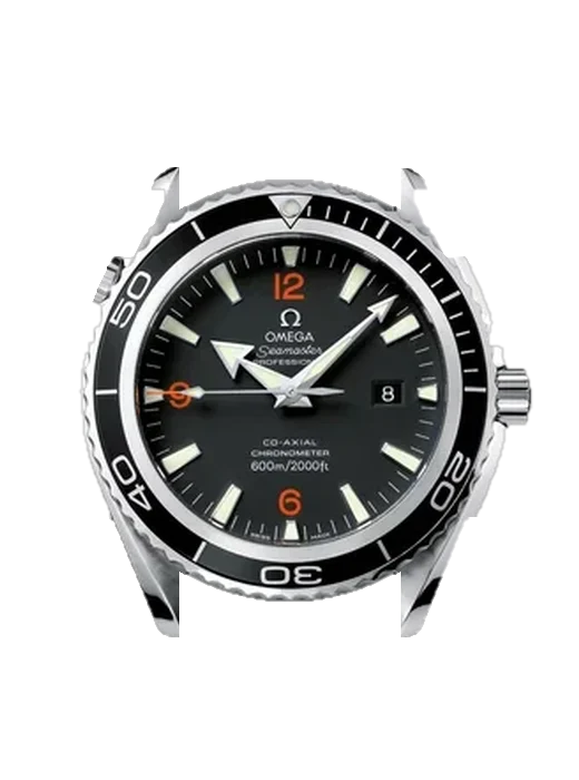 Seamaster Planet Ocean 2200.51.00 with Vintage Brown Calfskin Strap — Natural Patina