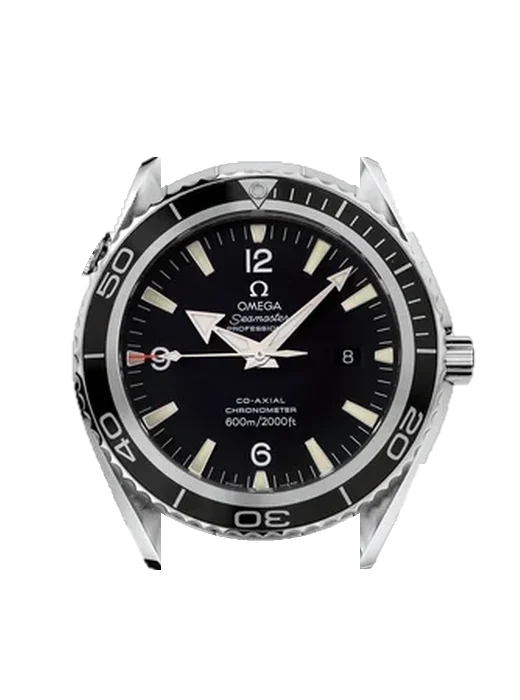 Seamaster Planet Ocean 2200.52.00 with Vintage Brown Calfskin Strap — Natural Patina