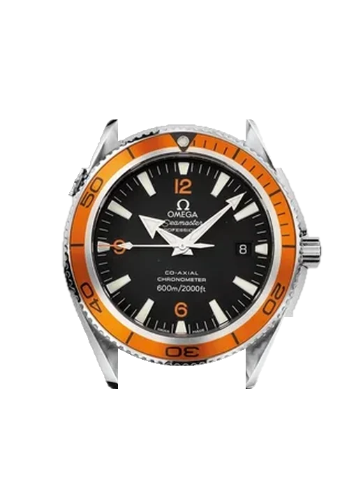 Seamaster Planet Ocean 2209.50.00 mit Grand Cavalier Cuir Armband Orange