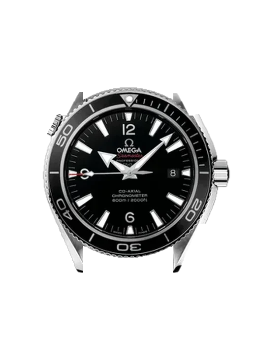 Seamaster Planet Ocean 222.30.42.20.01.001 con Correa Grand Cavalier de cuero naranja