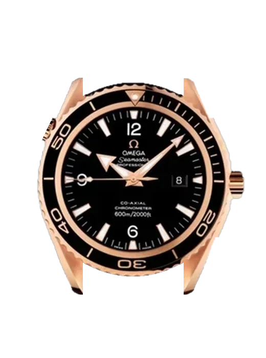 Seamaster Planet Ocean 222.63.46.20.01.001 con Cinturino Vitello Vintage Marrone — Patina Naturale