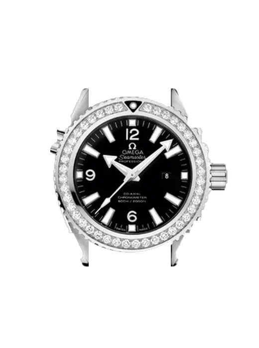 Seamaster Planet Ocean 232.15.38.20.01.001 with Vintage Brown Calfskin Strap — Natural Patina