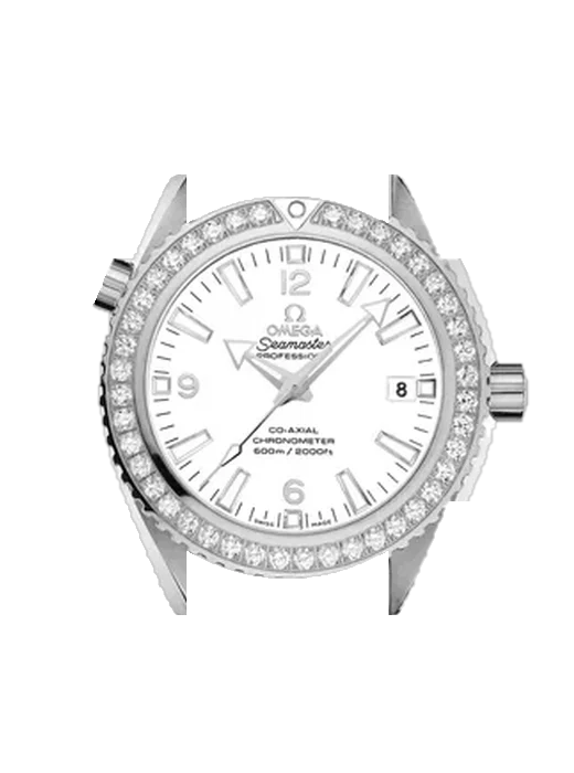 Seamaster Planet Ocean 232.18.42.21.04.001 con Correa Grand Cavalier de cuero naranja
