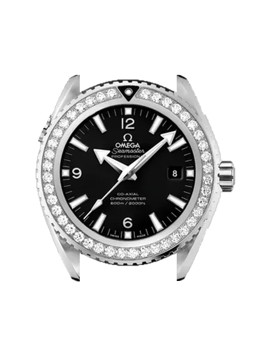 Seamaster Planet Ocean 232.18.46.21.01.001 con Cinturino Vitello Vintage Marrone — Patina Naturale